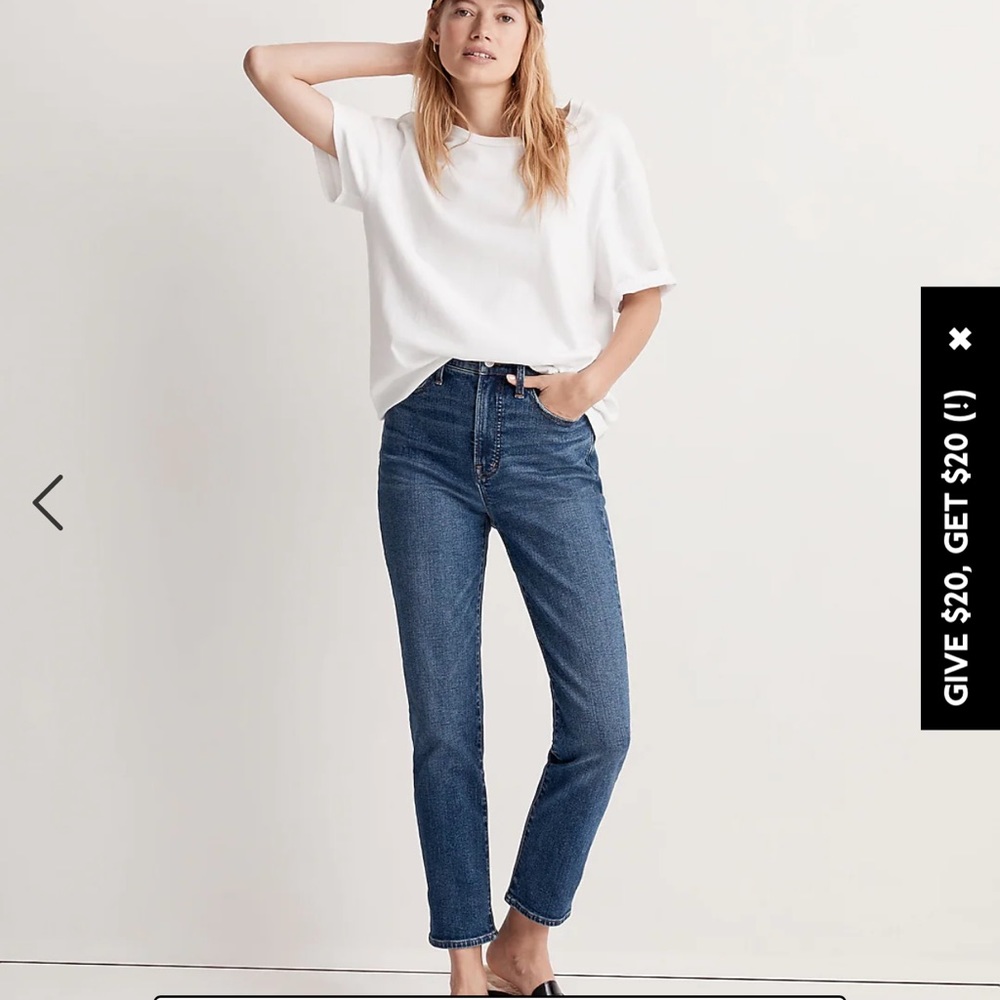 Madewell perfect vintage, jeans, size 29 magic pockets instacozy